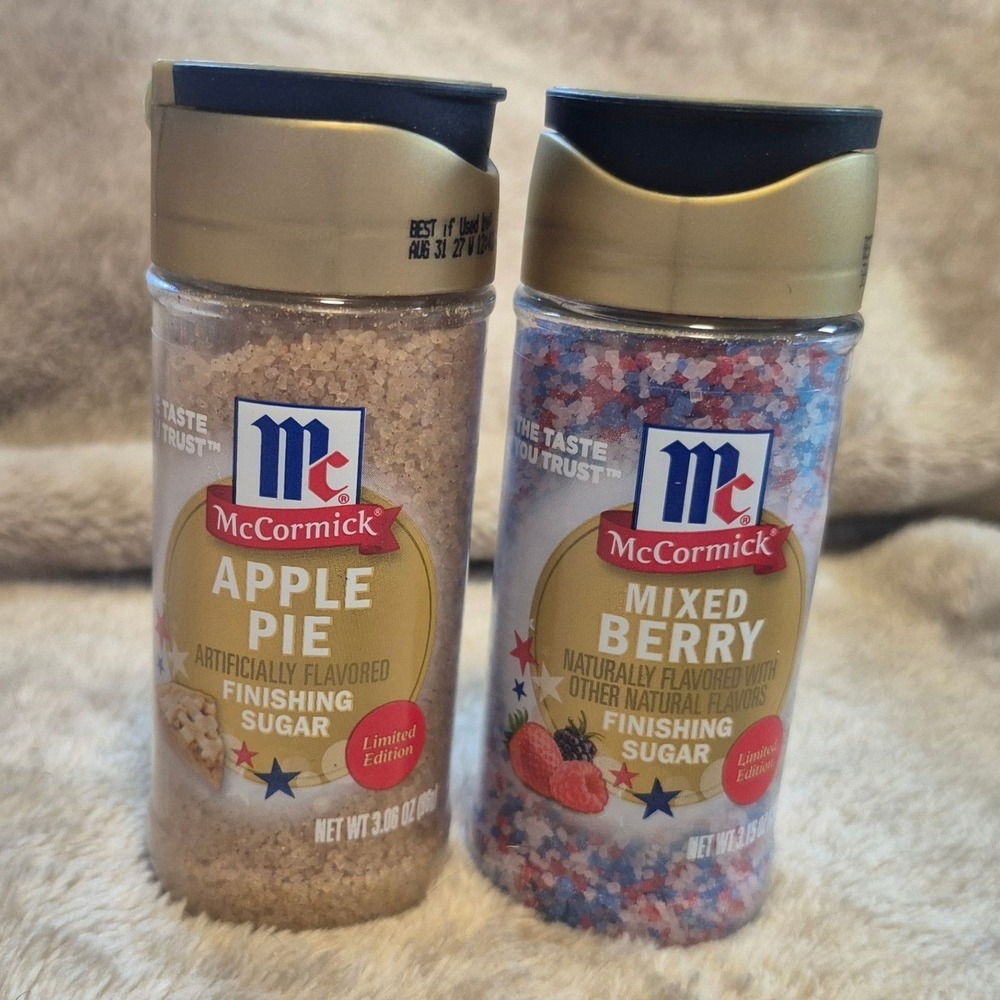 McCormick Finishing Sugar Set Apple Pie & Mixed Berry Limited Edition 2 Pack